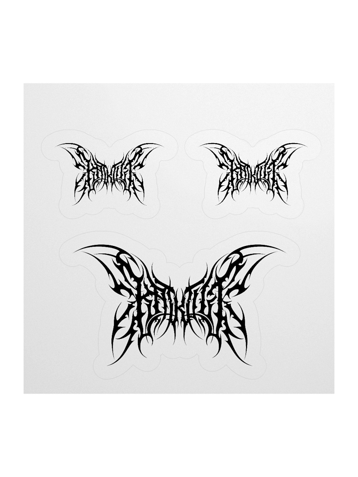 Kat Kult Stickers (Black) product image (3)