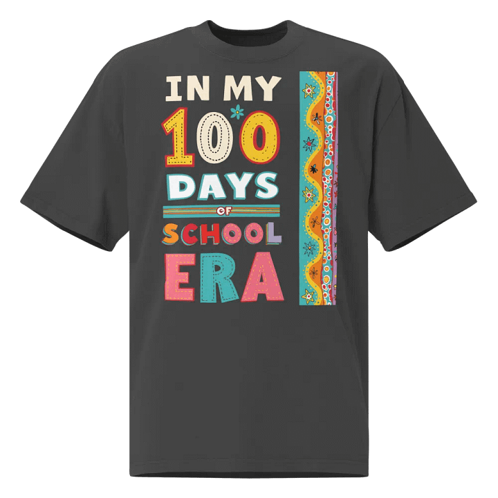 In My 100 Days of School Era Faded T-Shirt product image (1)