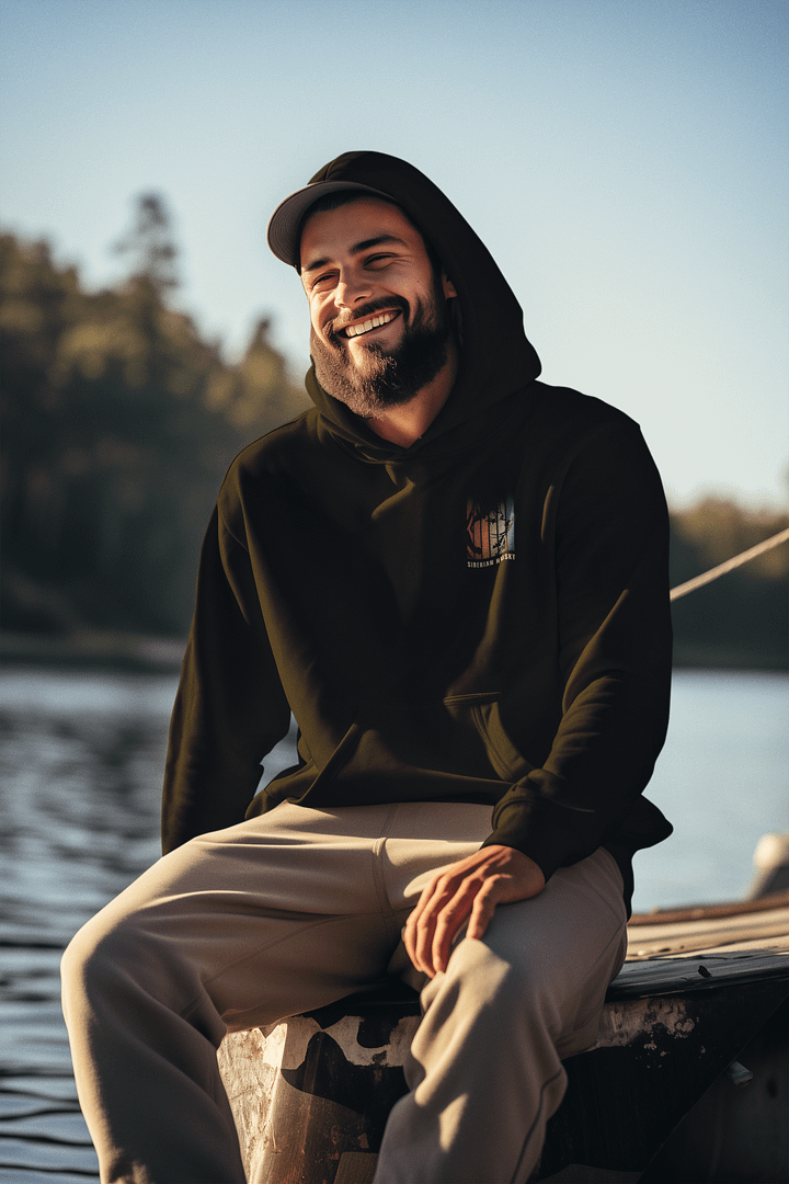 Siberian Husky Gradation Color Premium Pullover Hoodie by Lane Seven product image (1)