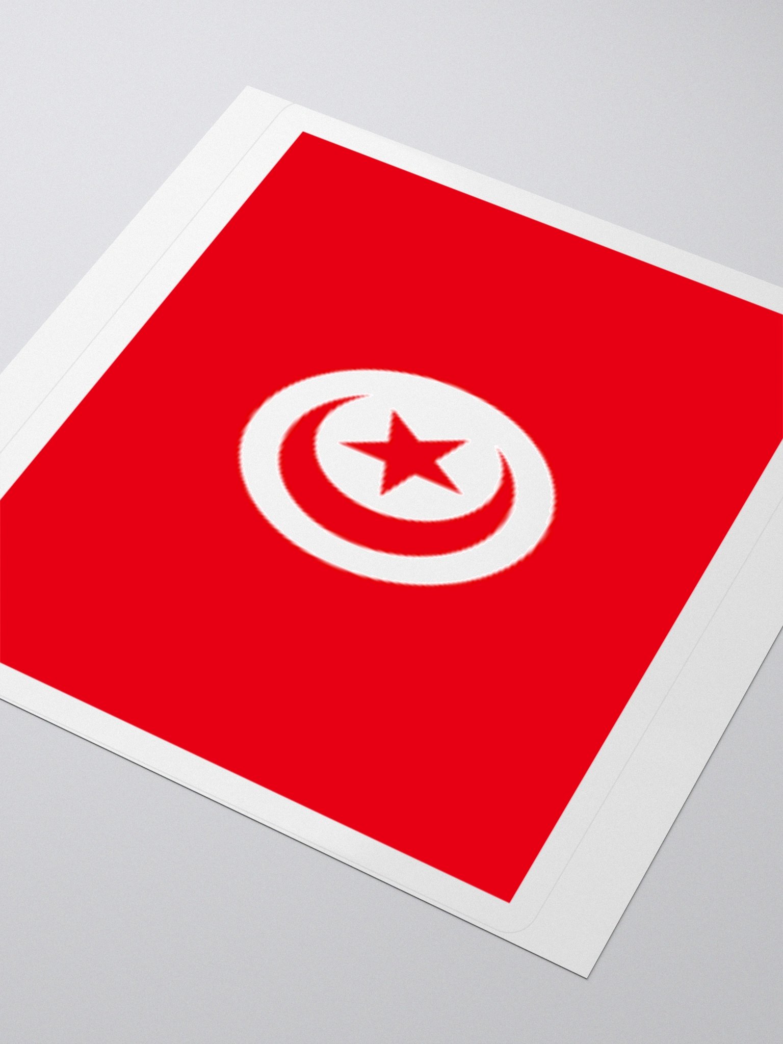 Tunisia Flag Sticker | Crescent Star Design | Durable Vinyl | 3 Sizes product image (7)