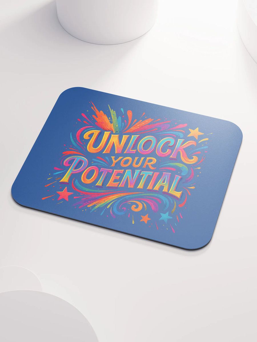 Unlock Your Potential Mouse Pad – Bold Office Inspiration product image (3)