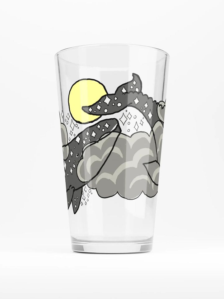 starry gray whale night sky pint glass product image (1)