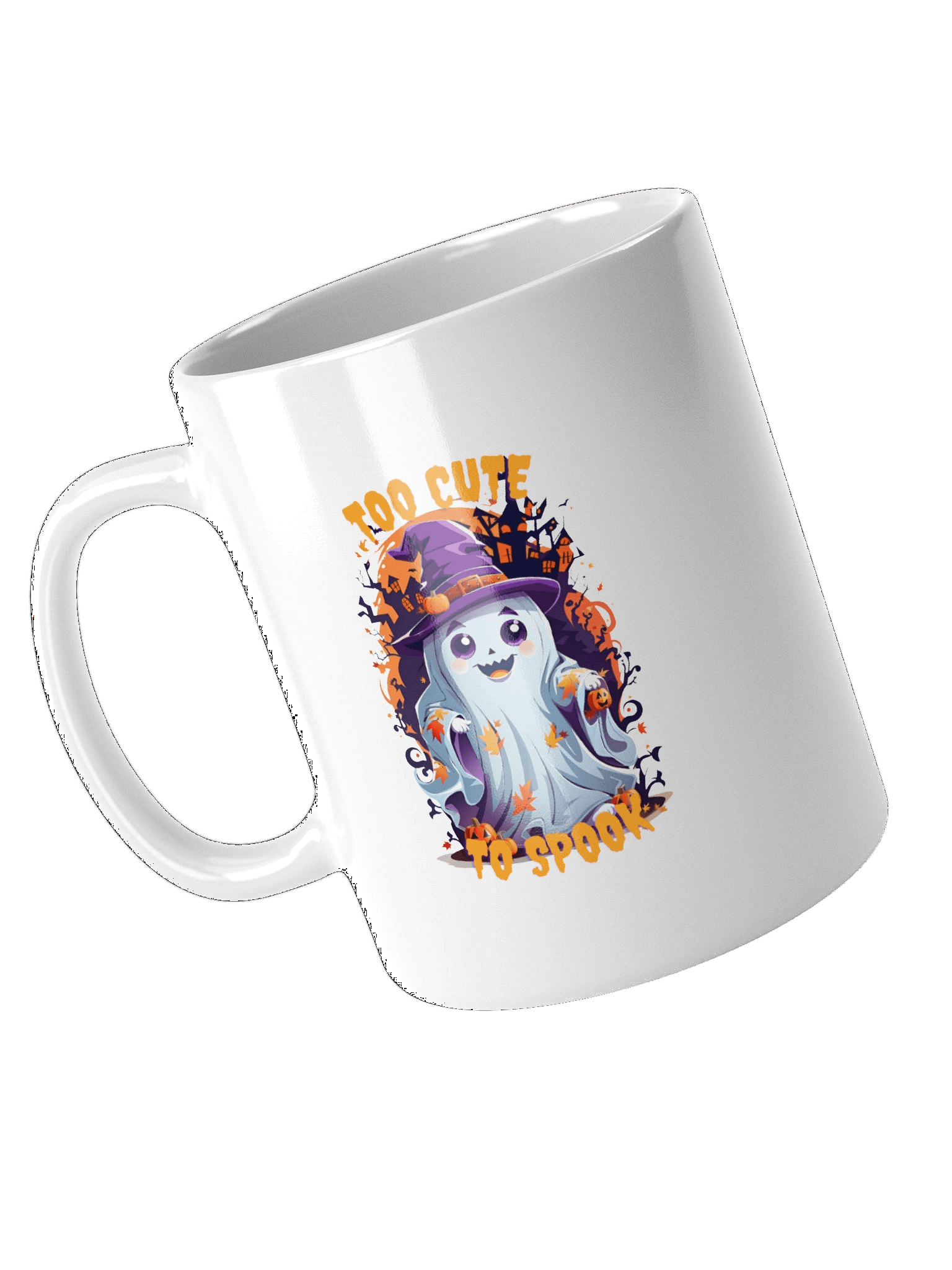 Too Cute to Spook White Glossy Mug product image (10)