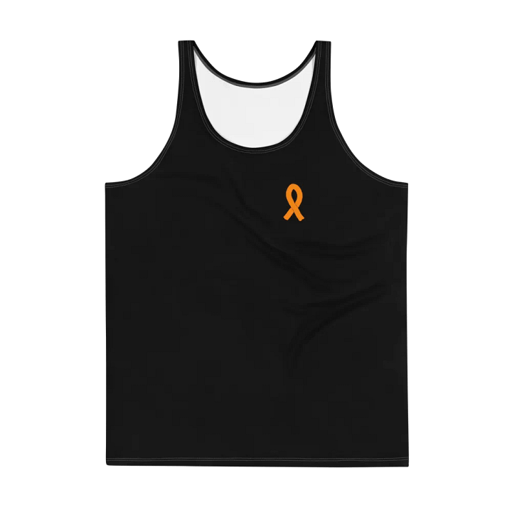 White HApex Gear White Logo Cancer Awareness Orange Ribbon. Black Tank Top product image (2)