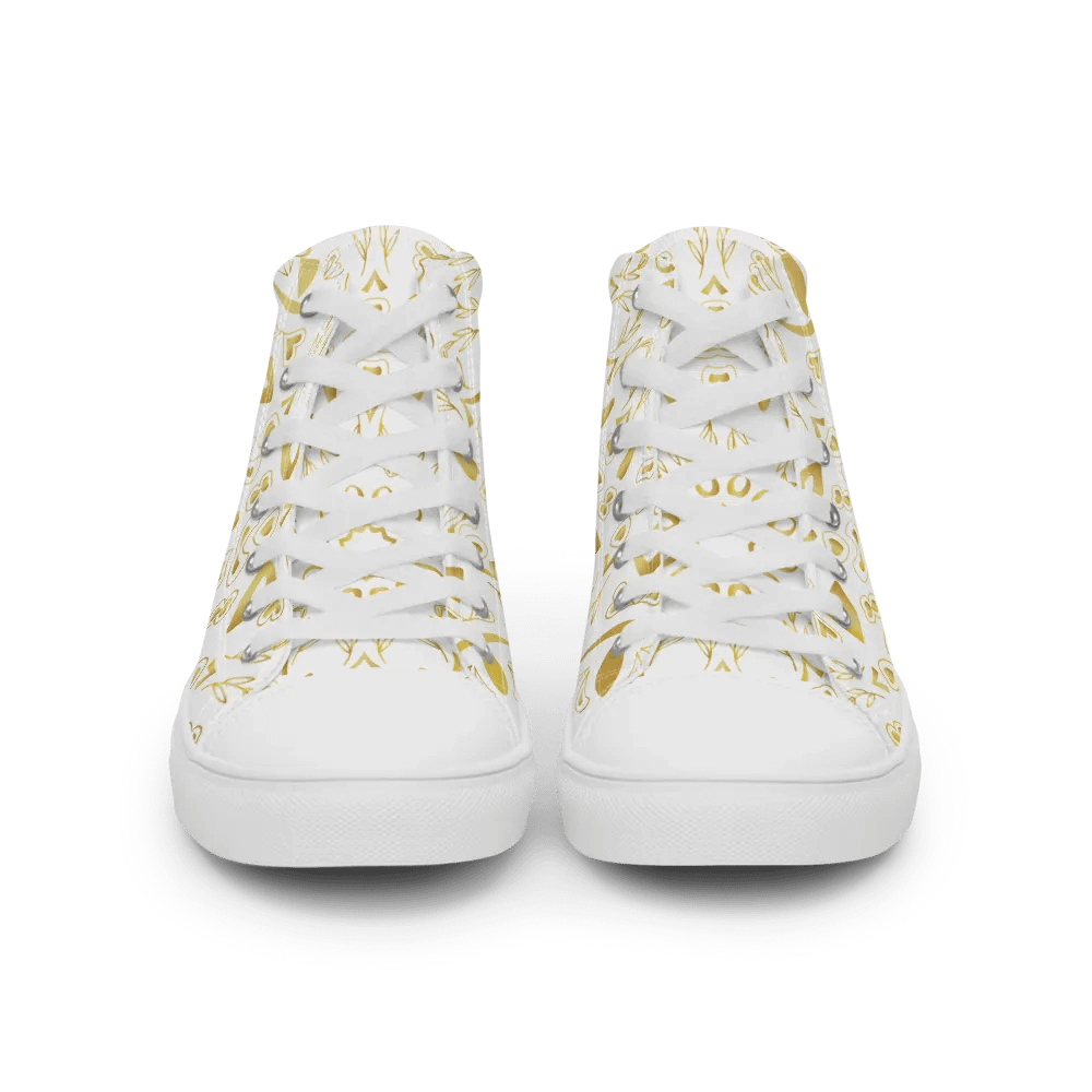 Golden Mandala High Top Canvas Shoes product image (4)