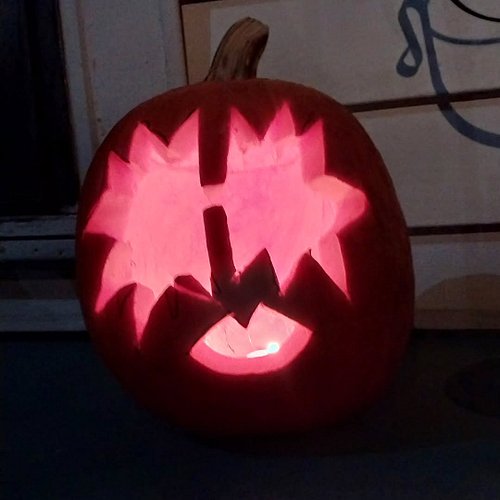 You KNOW our Halloween pumpkin was going to be Ace Frehley! Thanks to Patrick for the suggestion!