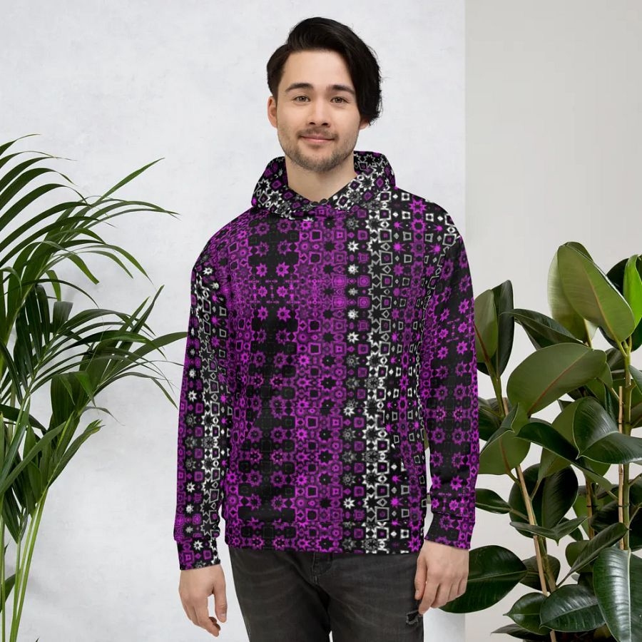 That Stars Pattern Unisex All Over Print Pull Over Hoodie product image (5)