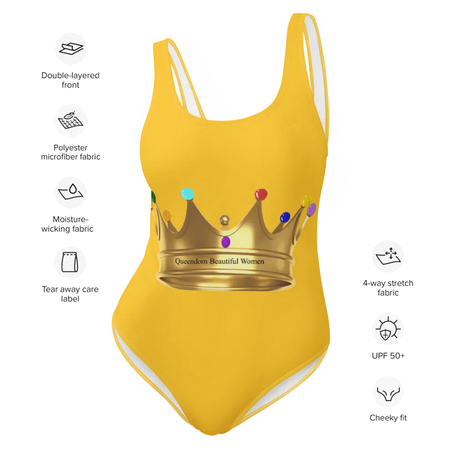 Queendom Beautiful Women Gemstone Crown Swimsuit/ Gold (TM) product image (10)