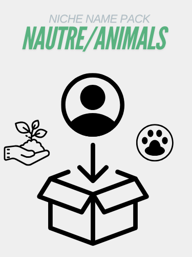 Niche Name Pack- Nature/Animals product image (1)