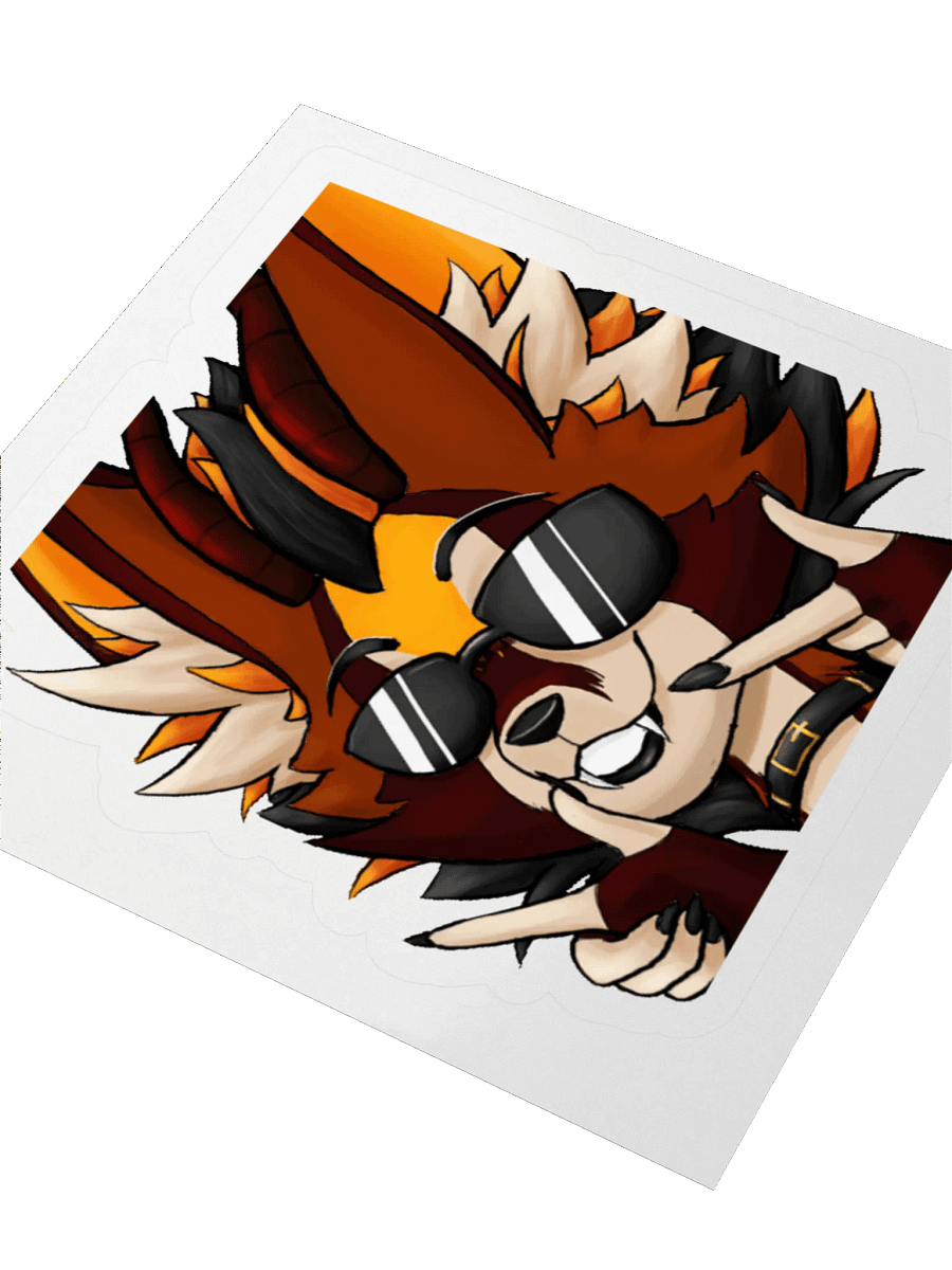 Lulu Foxmoth Fingerguns Sticker product image (7)