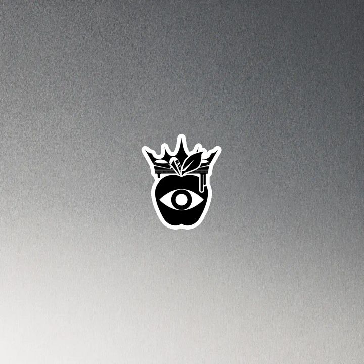 Crowned Apple (Black) ✦ Die-Cut Magnets product image (2)