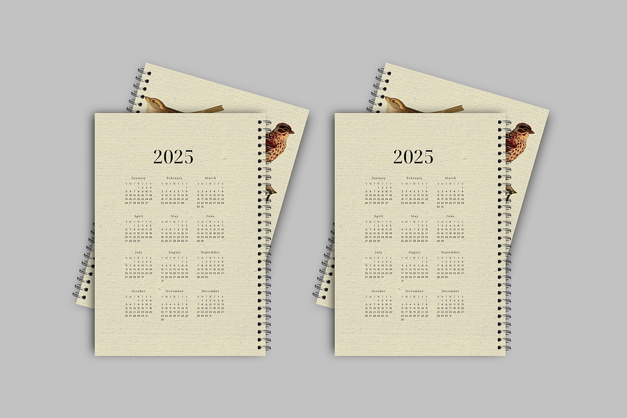 Sparrow: Notebook Cover Canva Template product image (4)