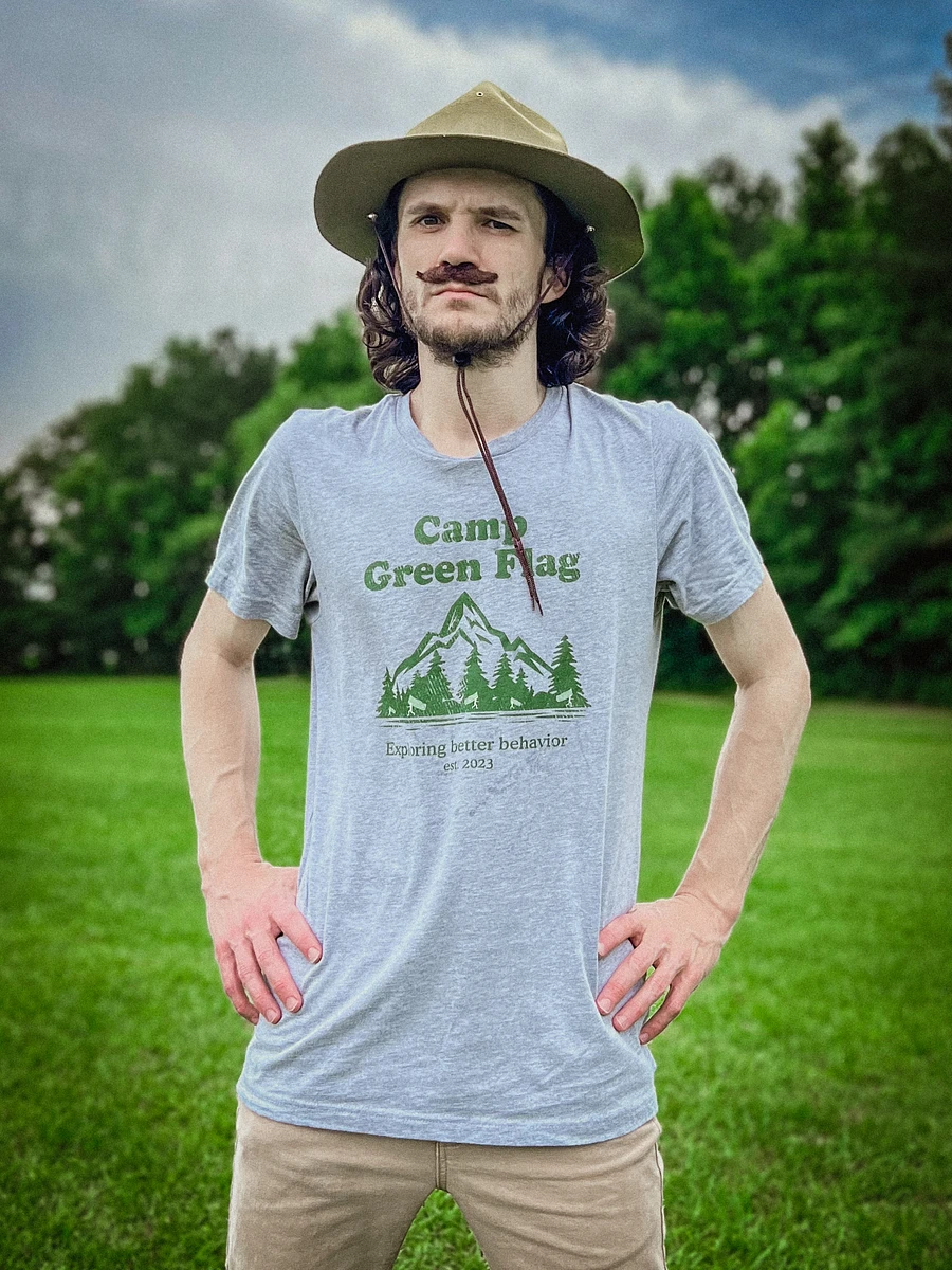 Camp Green Flag Distressed Unisex Tee product image (2)