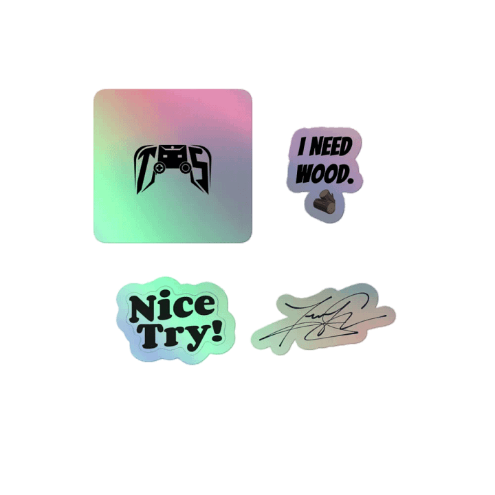 "Retro Gamer" Holographic Sticker Set product image (2)
