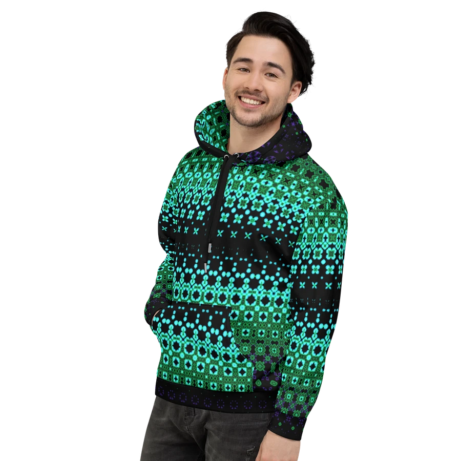 Abstract Green Modern Pattern Unisex All Over Print Hoodie product image (12)