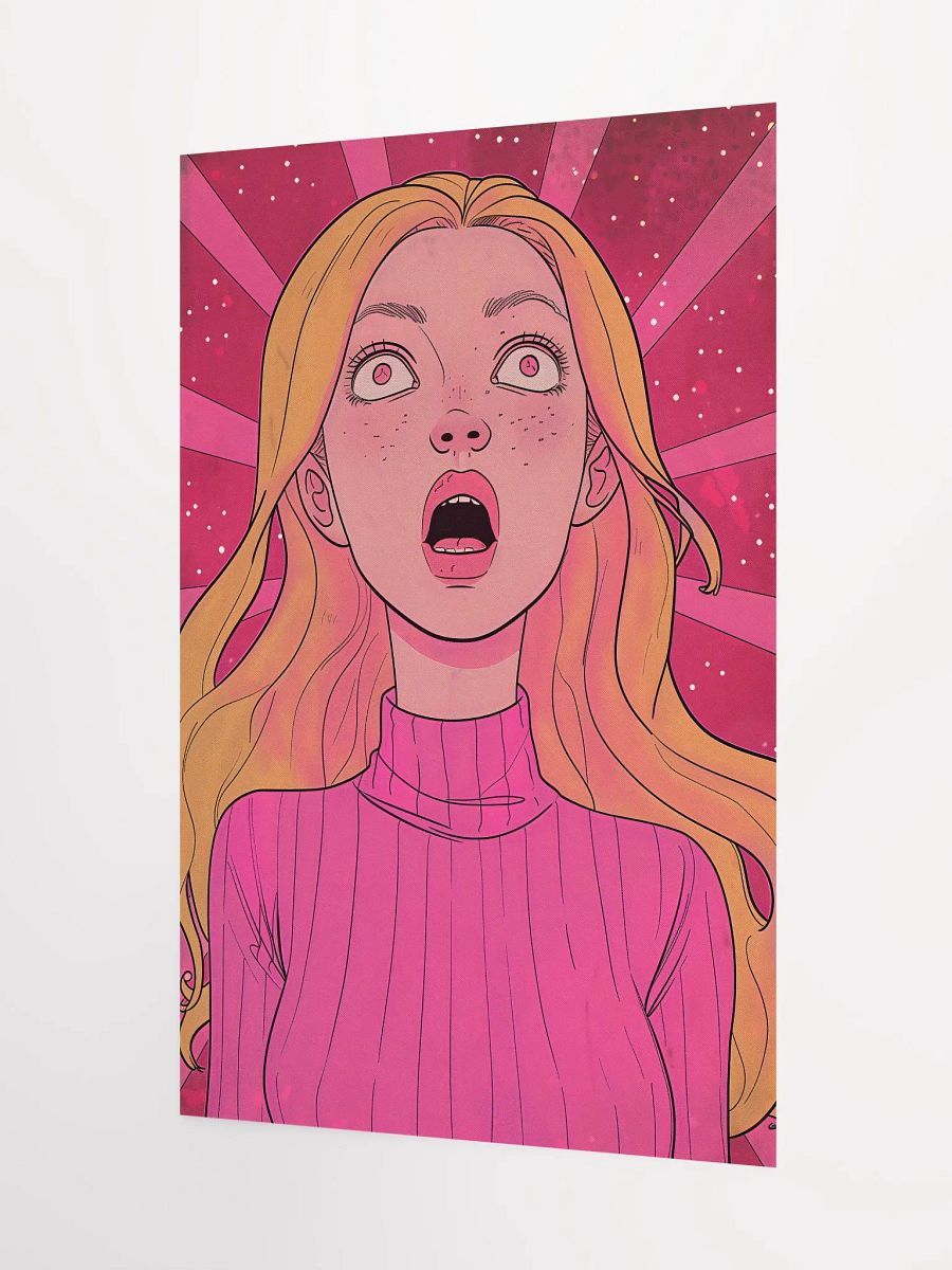 Surprised Pop Art Girl Poster product image (5)