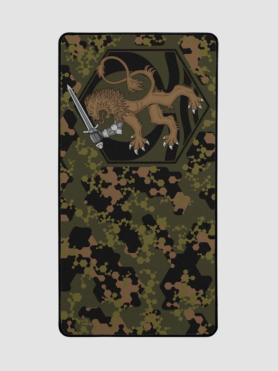 Desk Mat 15.5" x 31.5" Hexagon Camo, Lion, MilG product image (2)