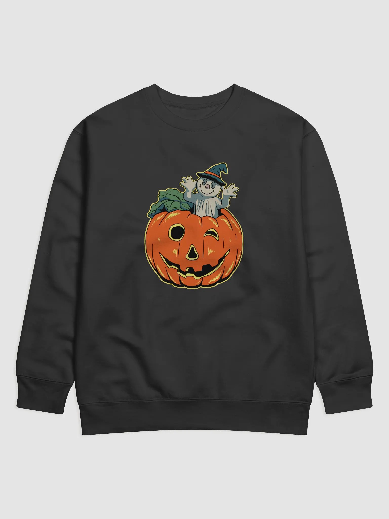Retro Style Ghost in Jack-O-Lantern product image (1)
