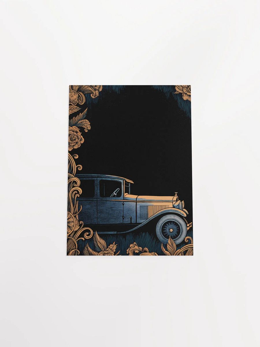 Vintage Car Floral Framed Poster product image (3)