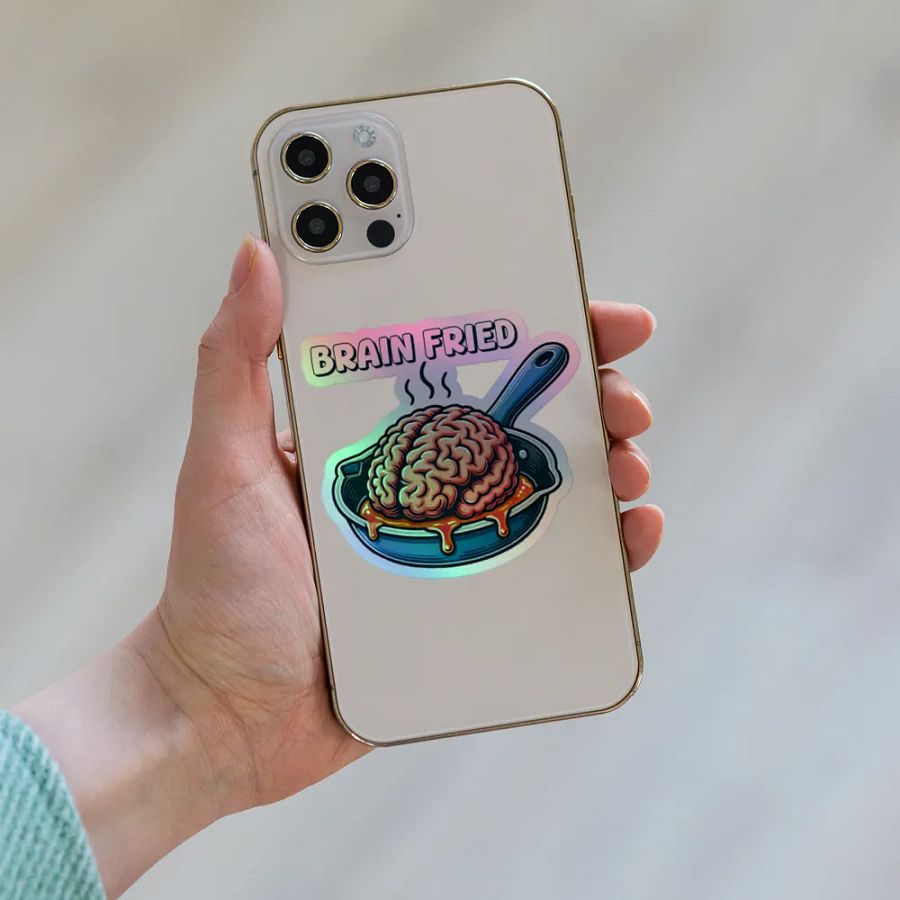 Brain Fried Holographic Sticker Sheet product image (8)