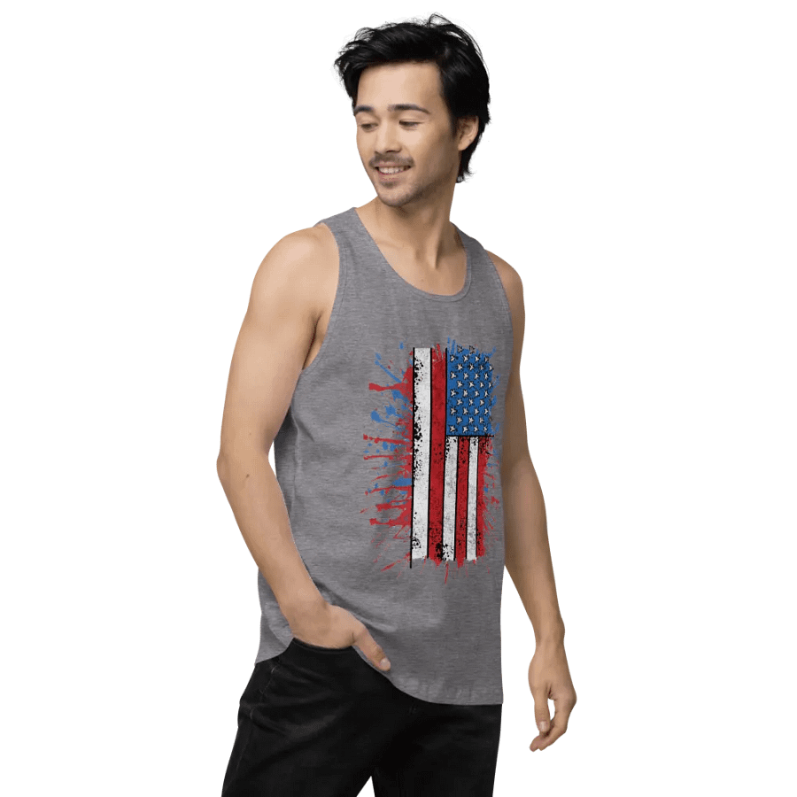 Stars & Stripes Splatter Mens Tank product image (3)