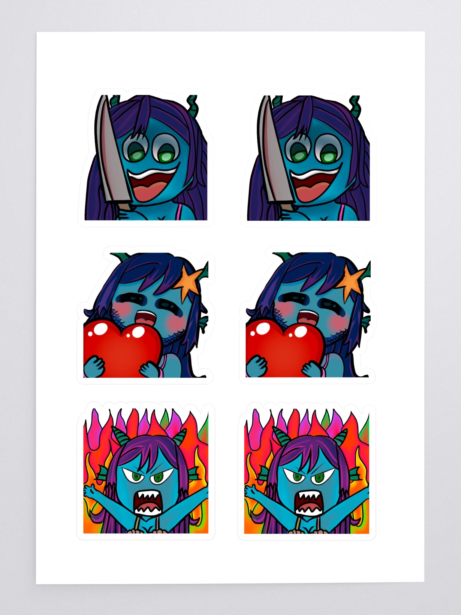 Gilbetta Emotes Sticker Sheet! product image (3)