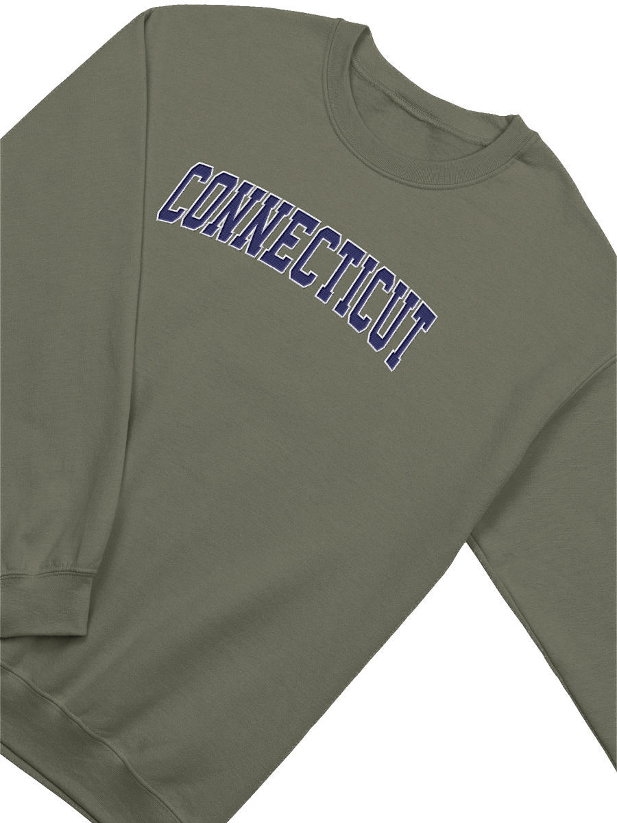 Connecticut Vintage Stylish Embroidery Classic Crewneck Sweatshirt product image (2)