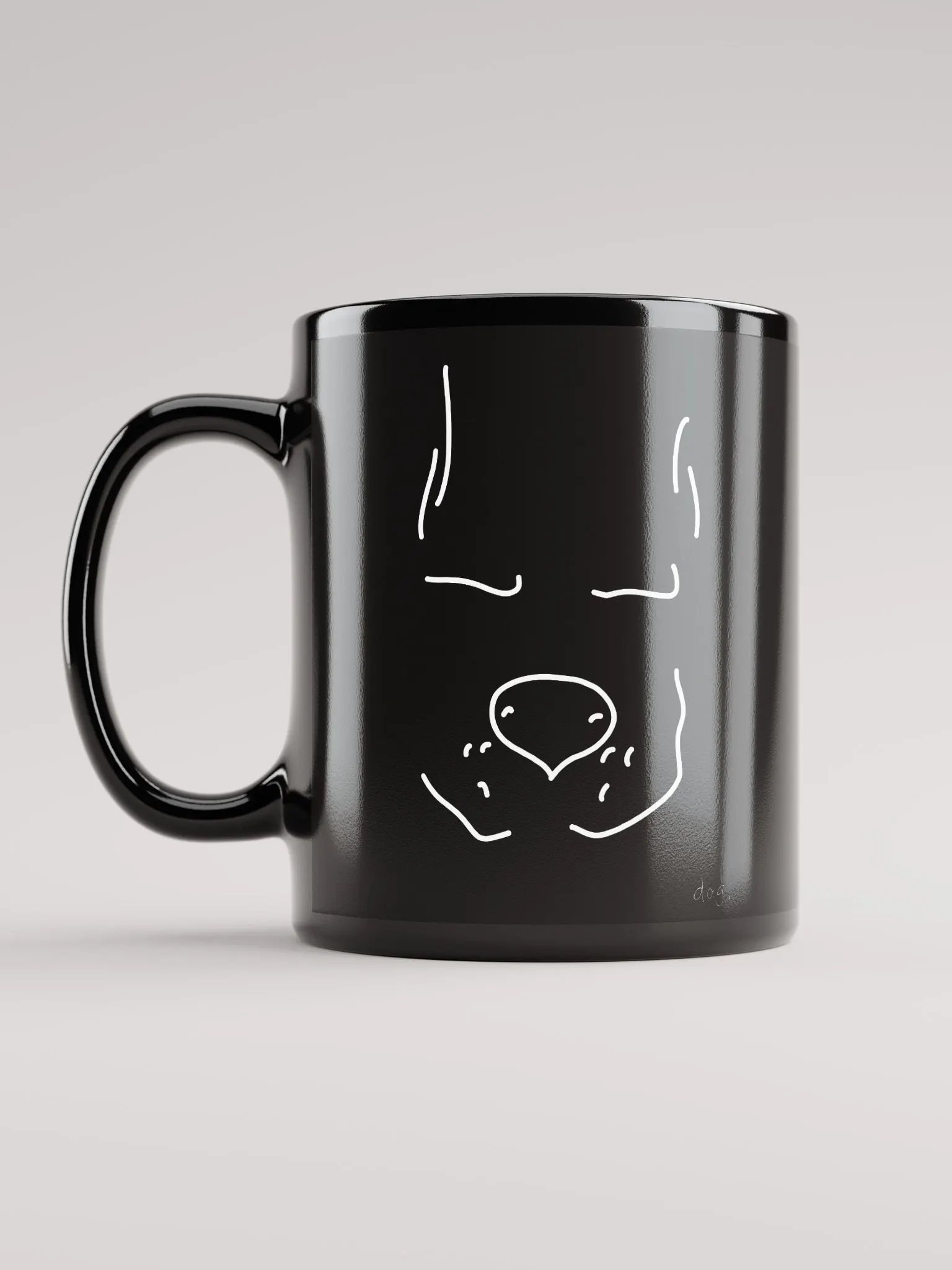 dog, I guess..? - Black Glossy Mug product image (6)