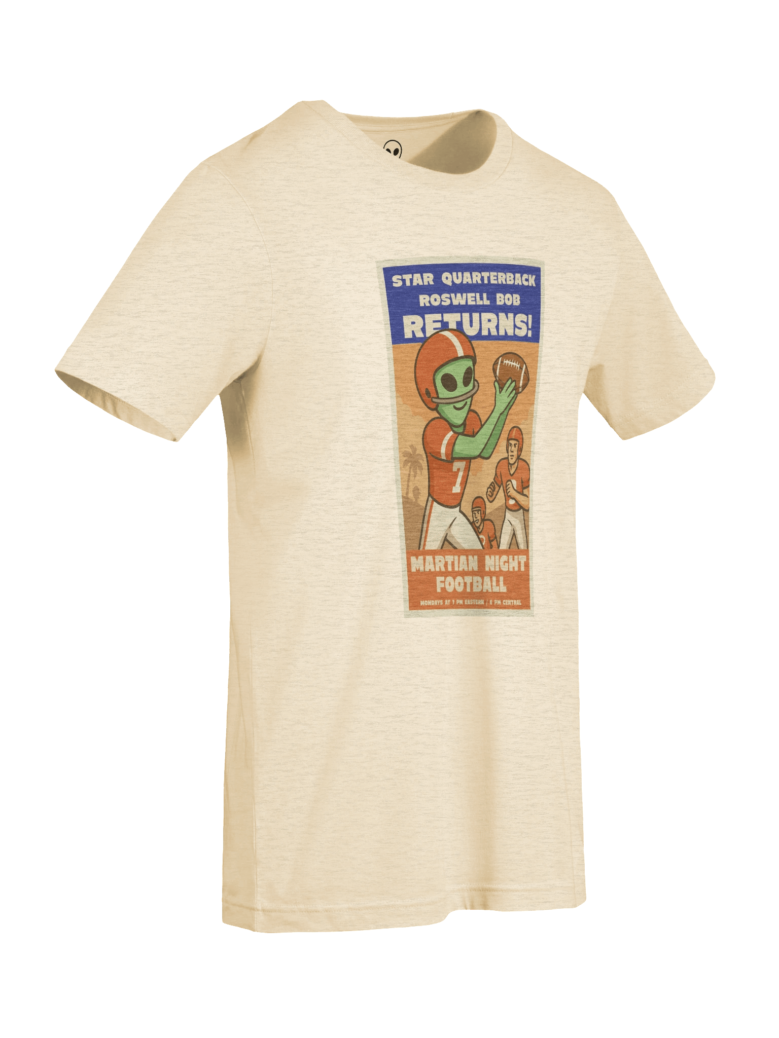 Martian Night Football Roswell Aliens 1950's Retro Poster Unisex T-Shirt product image (9)