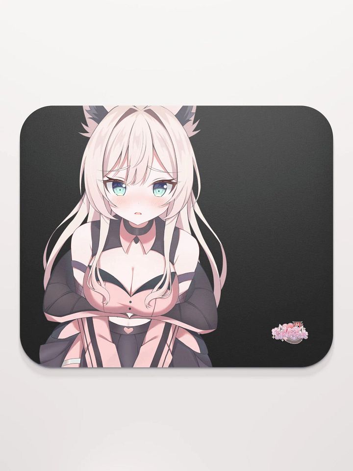 Lara Silverfox Vtuber Looks At You and is Shy Mouse Pad product image (2)