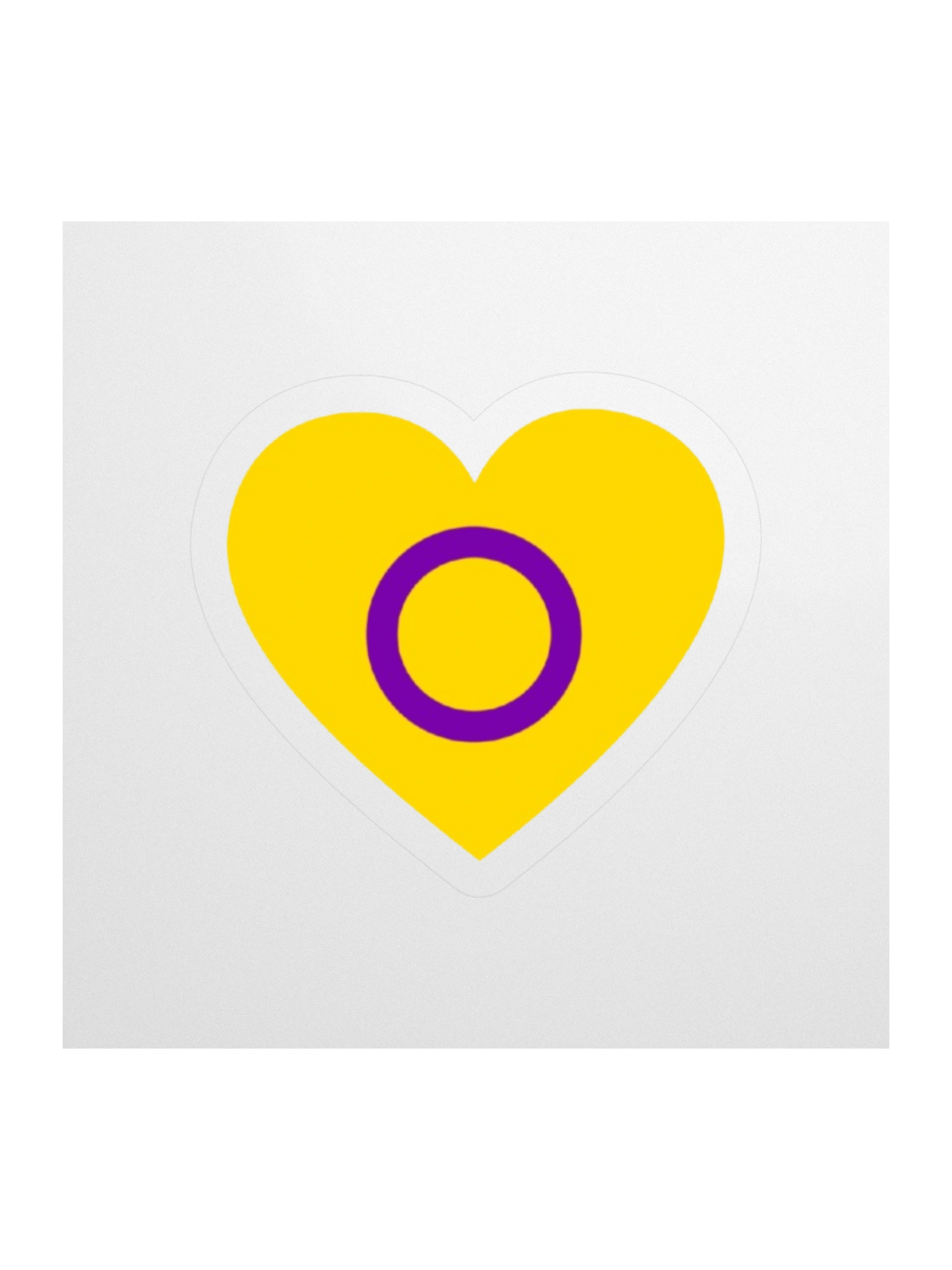 Intersex Heart Sticker product image (1)