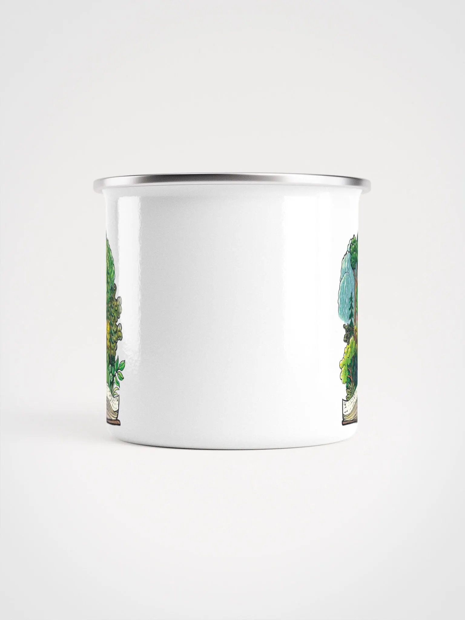 Fantasy Forest Fox Cake - Enamel Mug product image (2)