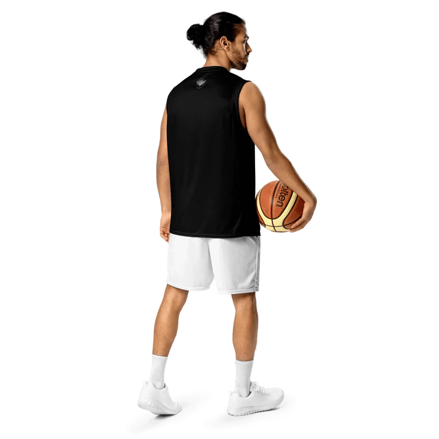 Trance Vibez Black Basketball Jersey product image (12)