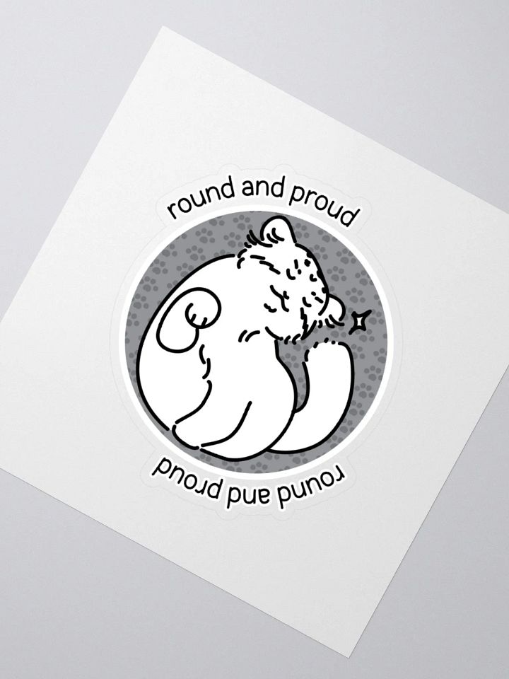 Round and Proud Manul Unlabeled Version - Sticker product image (5)
