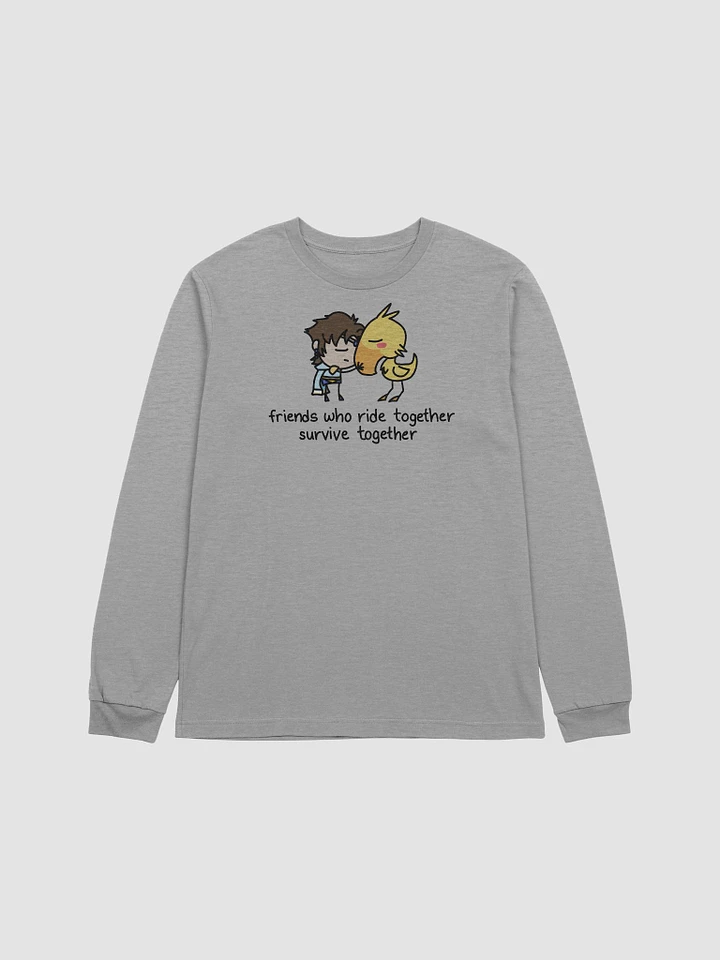 friends who ride together survive together long sleeve t-shirt product image (7)