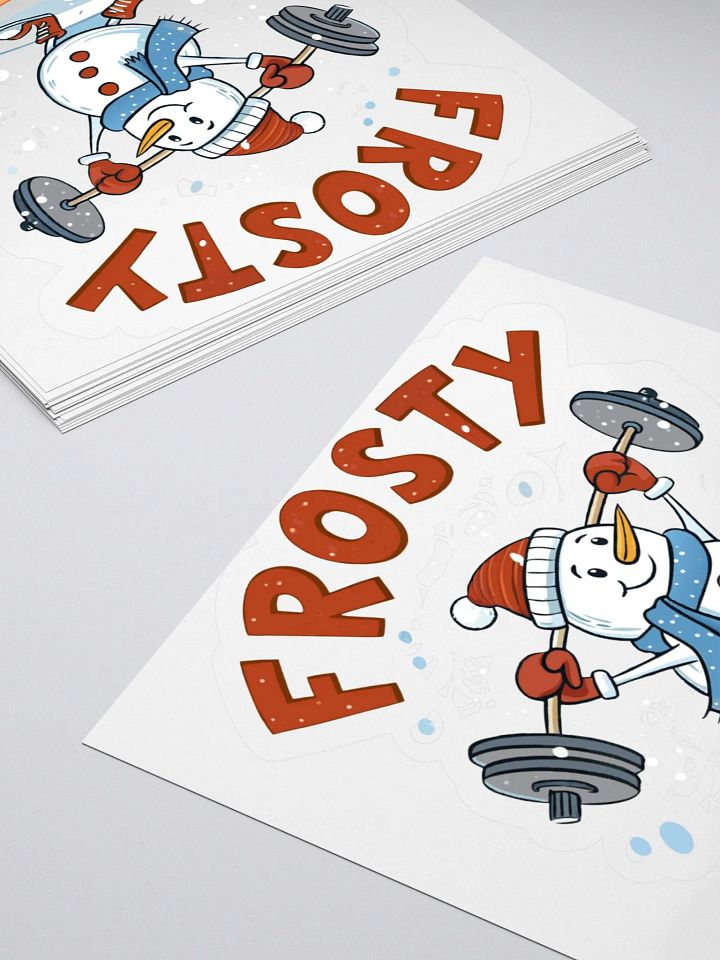 Frosty Fitness Kiss Cut Stickers product image (7)
