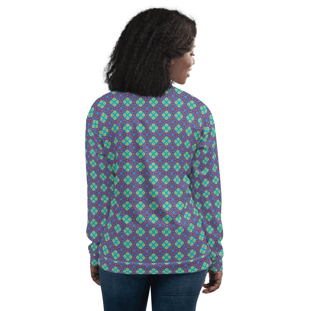 Multi Colored Batik Pattern Bomber Jacket product image (12)