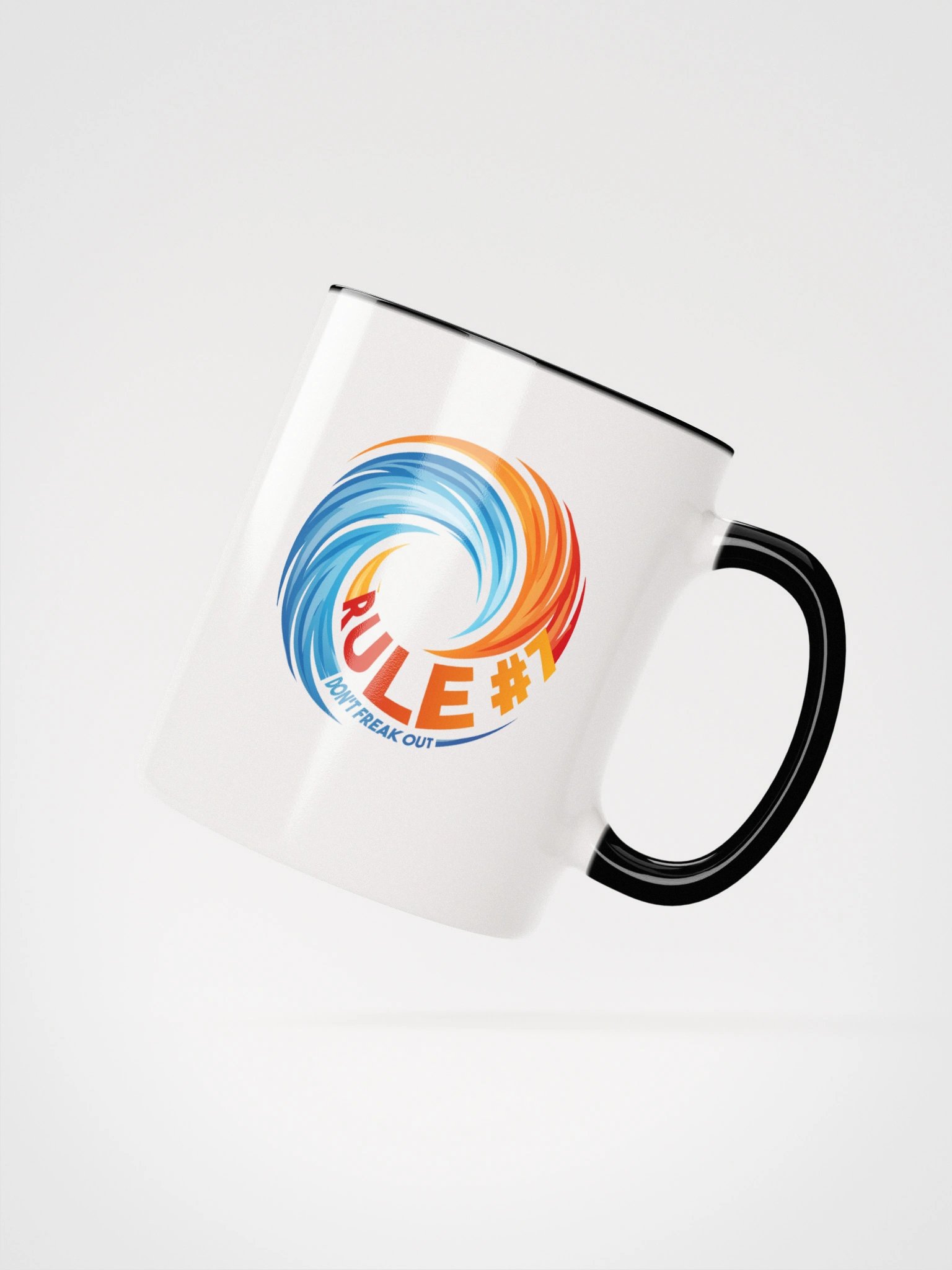 Rule #7 Ceramic Mug Orange and Blue product image (22)
