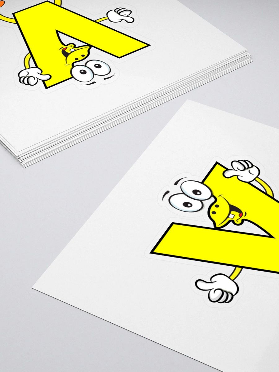 V Letter Cartoon Character Sticker product image (10)