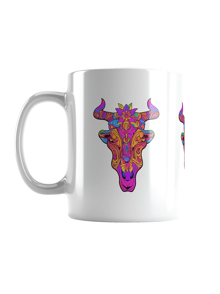 Neon Bull Skull - Coffee Mug product image (1)