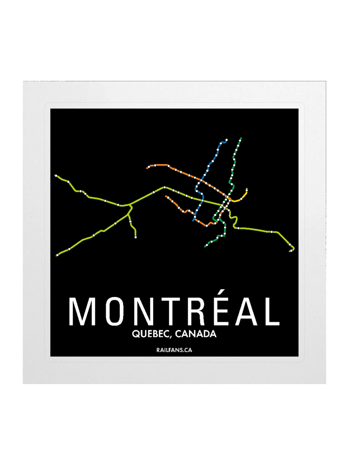 The Rail Fans Canada Transit Sticker - Montreal product image (2)