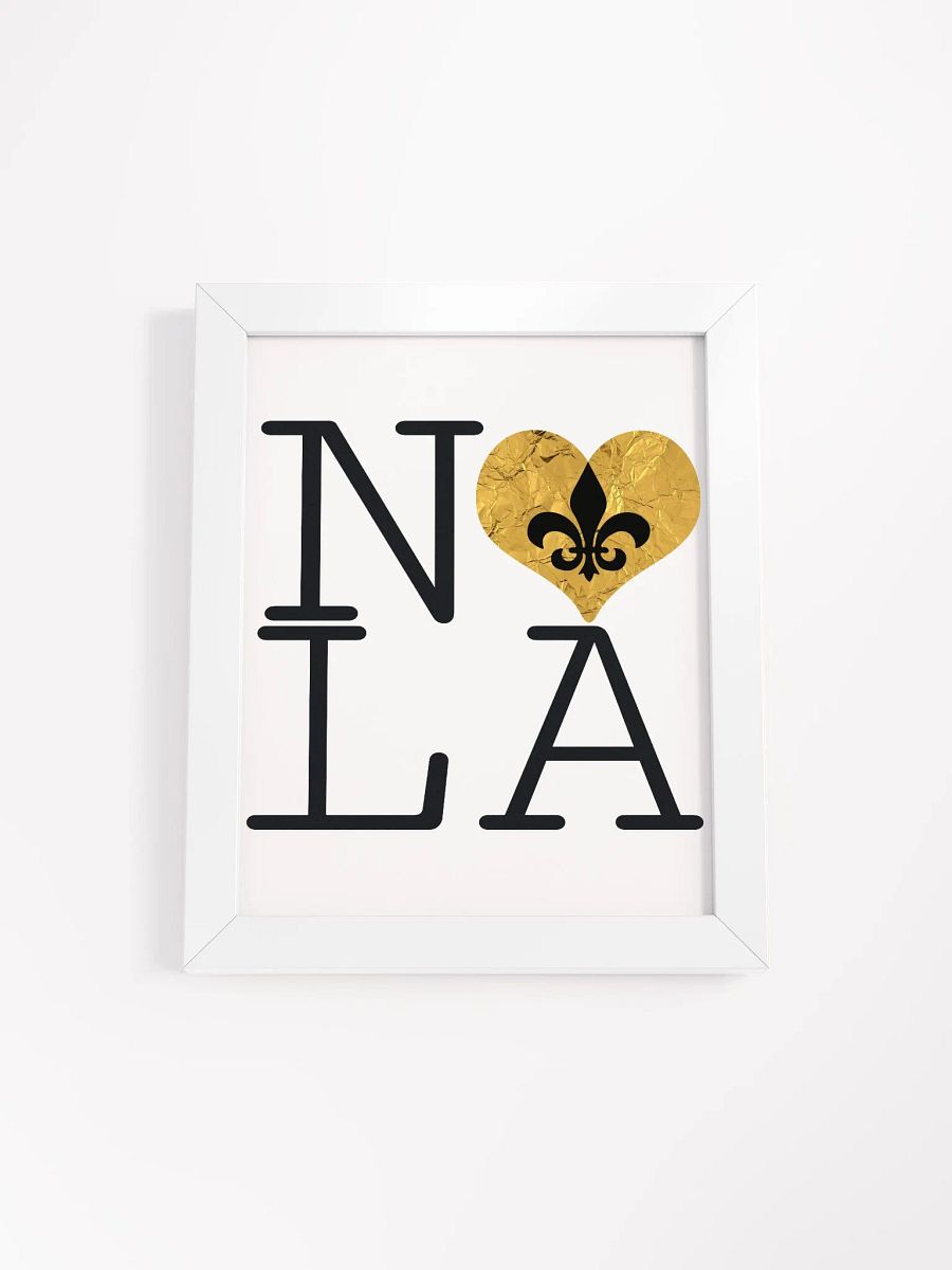 I LOVE NOLA **BIGSHOT POSTER** (GOLD WRAP HEART) product image (1)