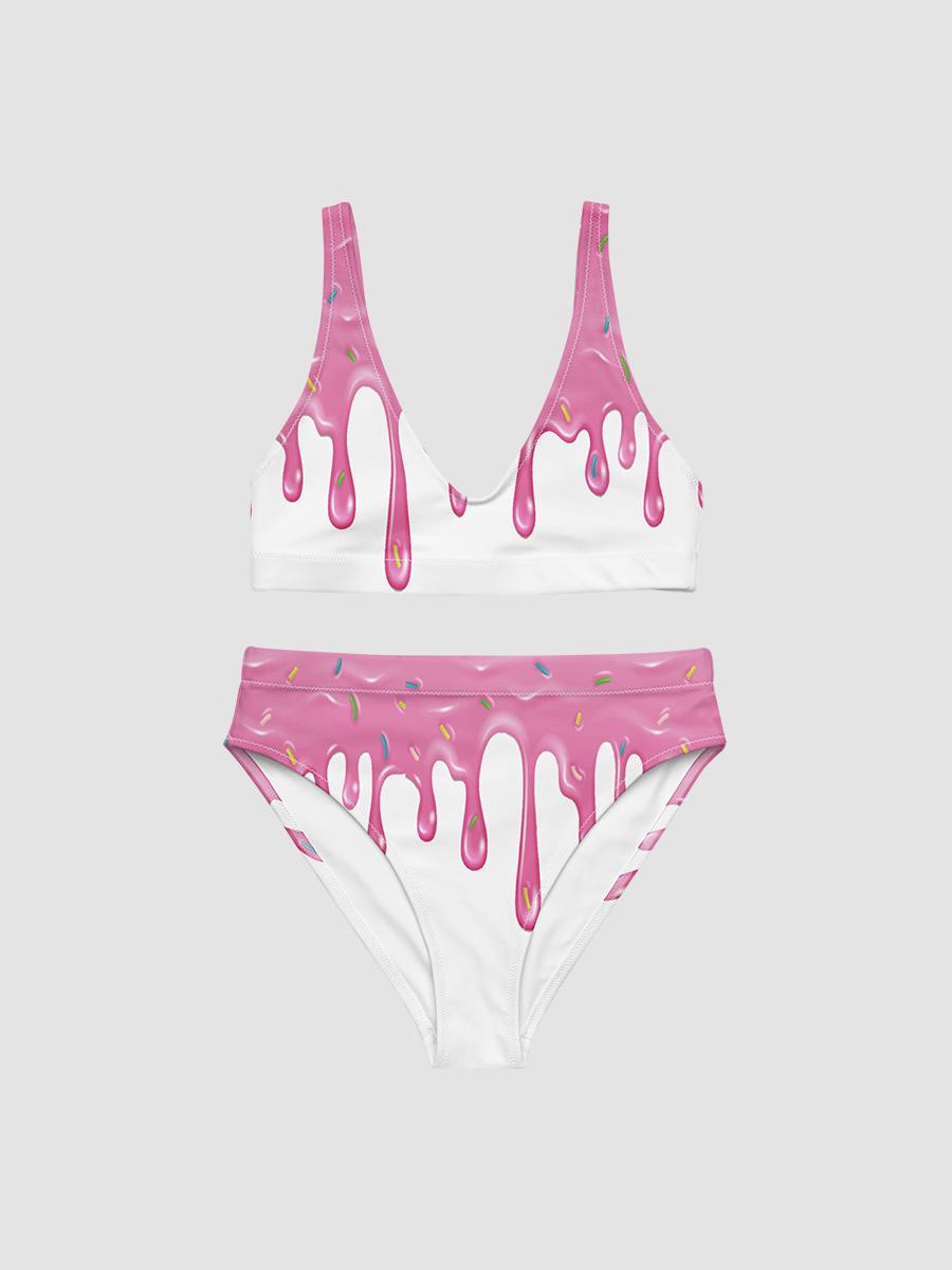 [Cuppycake] All-Over Print Recycled High Waisted Bikini AOP product image (1)