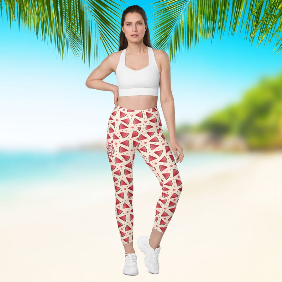 Hello Weekend Watermelon All Over Print Leggings product image (6)