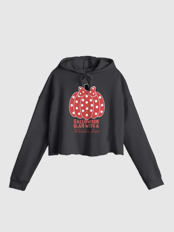 Disney Halloween Polka Pumpkin Crop Hoodie (red letters) product image (1)