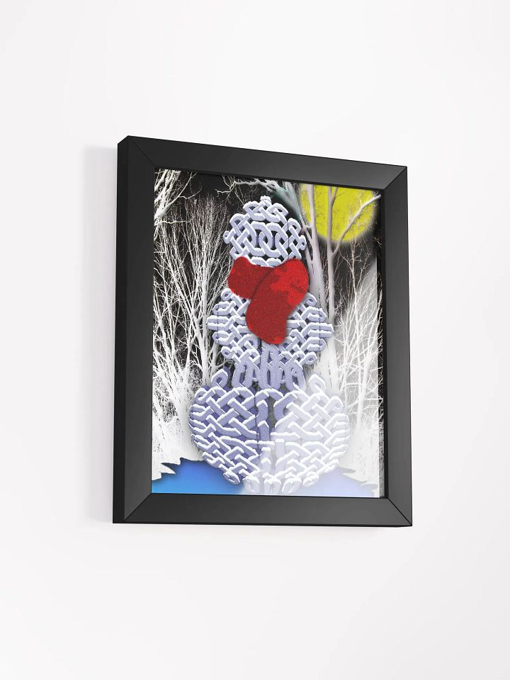Celtic Knot Snowman Framed Poster product image (51)