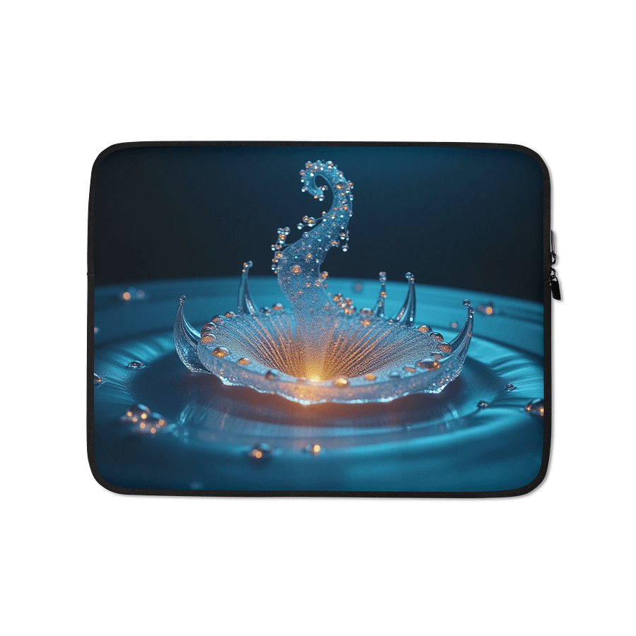 Lotus Spiral | Harmonic Fountain Laptop Sleeve product image (1)