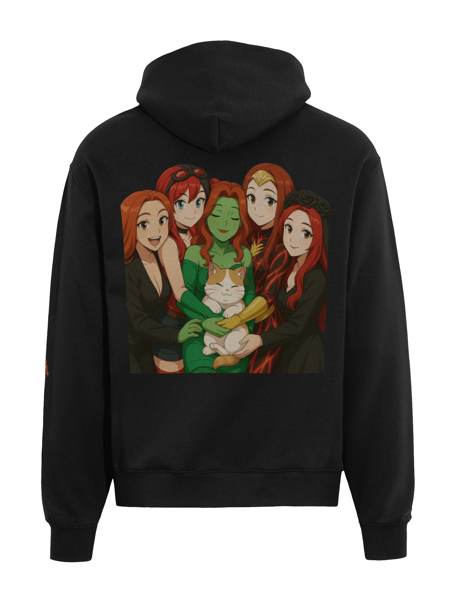 Red's cat Unisex Oversized Hoodie product image (5)