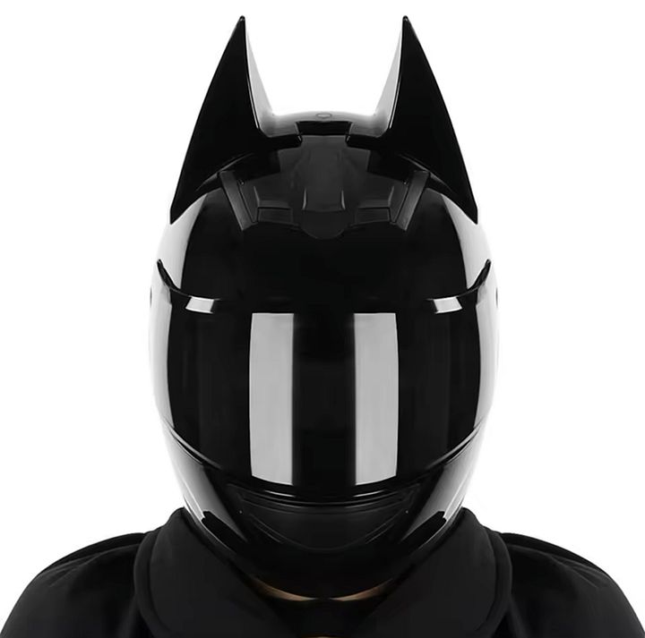 Batman ears moto helmet product image (2)
