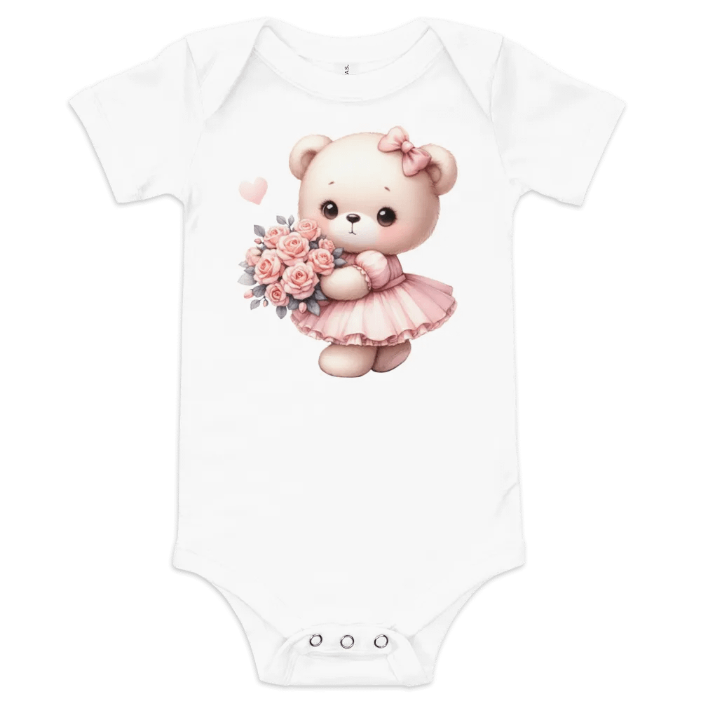 Glowing Teddy Bear Baby Onesie product image (1)